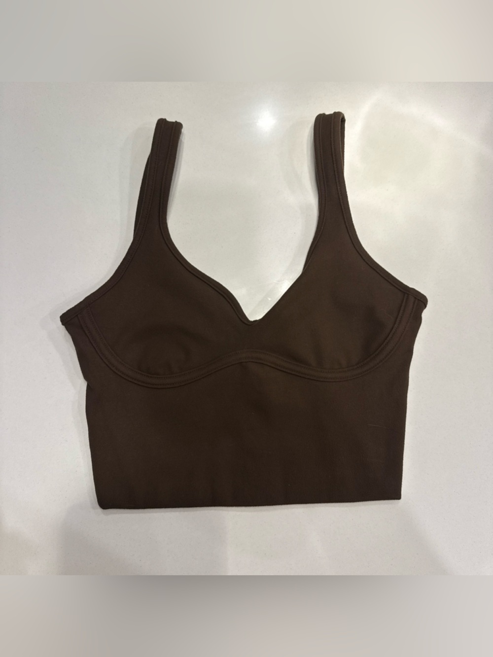 Joah brown bustier top XS/S